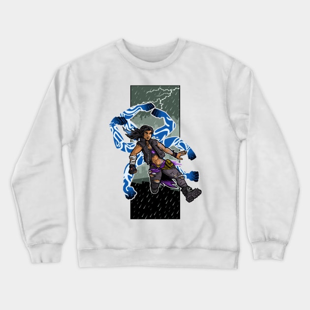 Amara The Siren Borderlands 3 The Tiger of Partali Crewneck Sweatshirt by ProjectX23